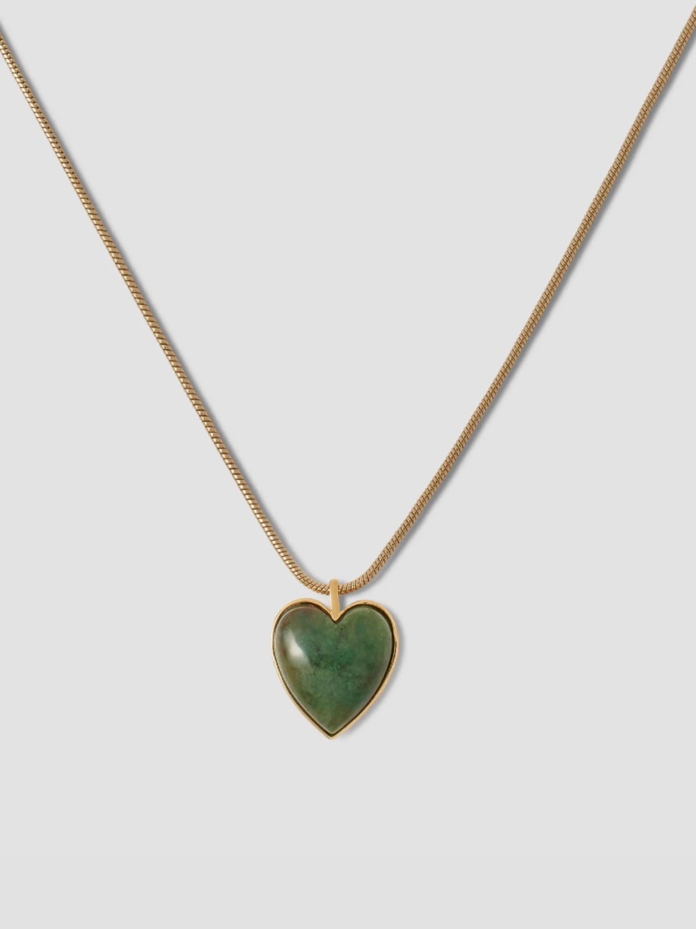 Jennifer Fisher Semi-Precious Small Heart Chain Necklace